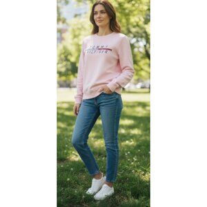 Tommy Hilfiger sports Women's pink Spellout Sweater size S
